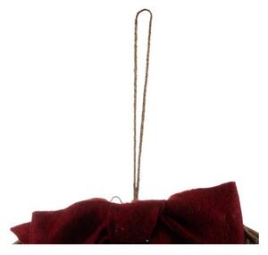 Coronita pentru usa, elf Craciun, inaltime 55 cm, diametru 36 cm