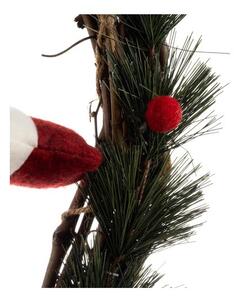 Coronita pentru usa, elf Craciun, inaltime 55 cm, diametru 36 cm