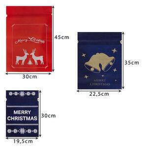 Saculeti decorativi pentru cadouri, set 8 bucati, dimensiuni diferite, poliester