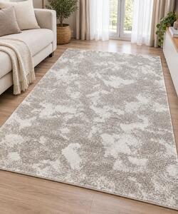 Covor Aria 10-110, Marime 80 x 150 cm, Bej, Crem, Înălțime Fir 17 mm, Antialergic, Polipropilenă, Living, Dormitor, Sufragerie 80 x 150