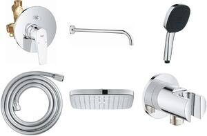 Set baterie cadă-duș Grohe Start Flow 29117000, cap de duș Grohe Vitalio Comfort 26695000, 27851000, 26962001, 26397001, 28741002
