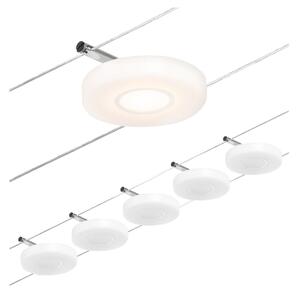 Paulmann Wire DiscLED Sistem cu cablu LED, 5 becuri, Alb, Hol, Plastic, Modern