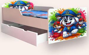 PAW PATROL ( Patrula Catelusilor) Varianta 4 Mare 2-12 ani Cu sertar Fara saltea