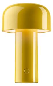 FLOS Bellhop lampă de masă LED încărcabilă, galben, reglabil, Galben, Camera de zi / sufragerie, Plastic, Design