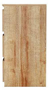 Comoda Cindy 6 sertare culoare lemn natural 120x40x75cm