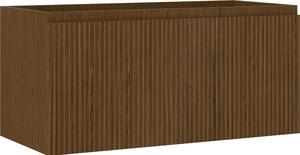 Mexen Rivel, mobilier baie 100 cm, 1 sertar, canelat, nuc, 91A20-10047-1-BF86