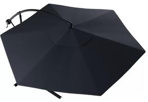 Umbrela de gradina pliabila SUNVI 300 cm, grafit + ambalare gratuită