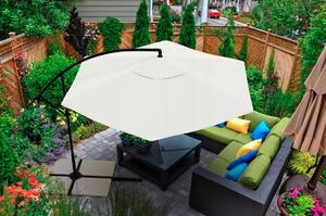 Umbrela de gradina pliabila SUNVI 300 cm, bej + ambalare gratuită