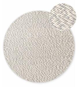 Covor gri deschis/crem țesut manual rotund din lână ø 160 cm Lyon Beans – Elle Decoration