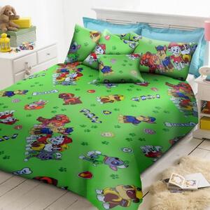 Lenjerie de pat copii - Patrula Catelusilor Verde