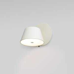 MARSET Tam aplică de perete 1 bec alb mat/alb, Alb, Camera de zi / sufragerie, Metal, Design