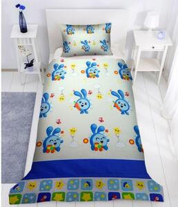 Lenjerie de pat copii - Babby Riki Blue