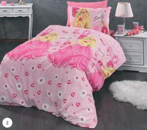 Lenjerie de pat copii - Barbie roz