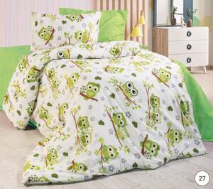 Lenjerie de pat copii - Owl Green