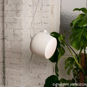 FLOS Aim Lampă suspendată LED mică, albă, reglabil, Alb, Camera de zi / sufragerie, Metal, Design