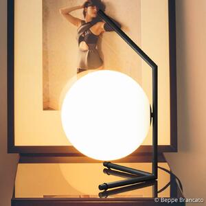 FLOS IC T1 Low Lampă de masă designer, negru, reglabil, Negru, Camera de zi / sufragerie, Metal, Design