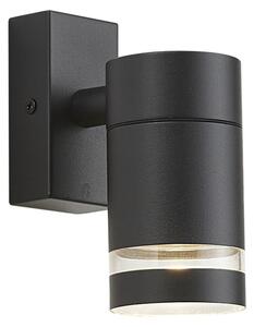 Lampă modernă de perete pentru exterior neagră IP44 - Ensam