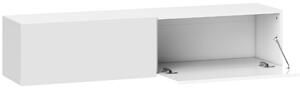 HOMCOM Dulap TV Suspendat pentru Televizoare de 45"-55"-65" cu 2 Dulapuri, Alb | Aosom Romania
