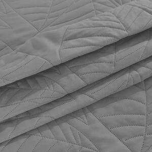 Cuvertura de pat gri cu model LEAVES Dimensiune: 170 x 210 cm