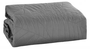 Cuvertura de pat gri cu model LEAVES Dimensiune: 170 x 210 cm