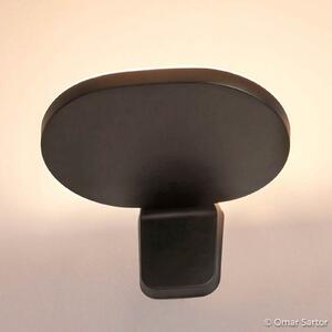 FLOS Oplight W1 aplică de perete LED, negru, reglabil, Negru, Camera de zi / sufragerie, Metal, Design