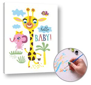 Pictura prin numere HELLO BABY | low difficulty
