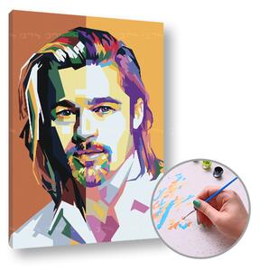 Pictura prin numere BRAD PITT | low difficulty
