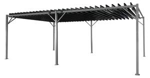 Pergolă de terasă antracit Tasos 3x6m Garden Point