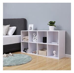 Biblioteca Vasagle, Model Oakleigh, 30x130x65 cm, Alb
