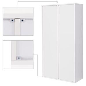Biblioteca Vasagle, Model Oakleigh, 30x130x65 cm, Alb