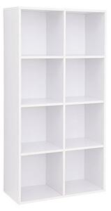 Biblioteca Vasagle, Model Oakleigh, 30x130x65 cm, Alb