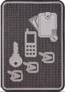Covor Intrare, Model Flex Antiderapant 19685 91, Bej Maro 50 x 80 cm Dreptunghi, Maro, 50x80
