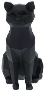 Decorațiune geometric Pisică, 20 cm, negru
