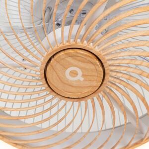Ventilator de tavan din lemn inclusiv LED cu telecomandă - Clima