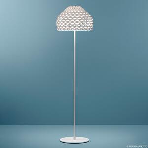 FLOS Tatou F lampadar dimabil, alb, reglabil, Alb, Camera de zi / sufragerie, Metal, Design
