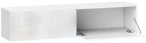 HOMCOM Dulap TV Suspendat pentru Televizoare de 45"-55"-65" cu 2 Dulapuri, Alb | Aosom Romania