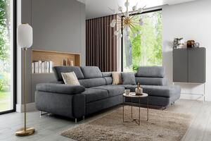 Colțar extensibil Annabelle LL dreapta - grafit Zetta 304