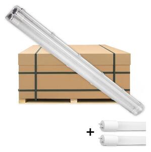 Brilagi - LED Tech. corp de iluminat fluorescent OPTIMA T8, 2x soclu G13, 18 W, 230 V, IP65 - palet 110 buc