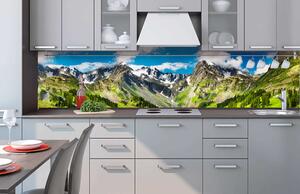 Fototapet pentru bucătărie - munți 260 x 60 cm