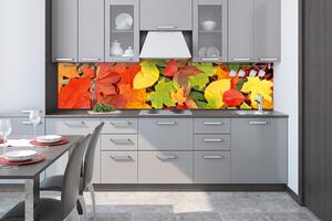 Fototapet pentru bucătărie - frunze 260 x 60 cm