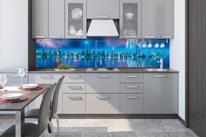 Fototapet pentru bucătărie - orașul viitorului 260 x 60 cm