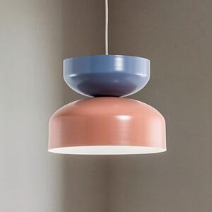 ALDEX Lampă suspendată Tula, coral/albastru, abajur metalic, reglabil, Multicolor, Camera de zi / sufragerie, Metal, Modern