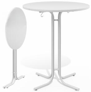 Casaria Masă de bar pliabilă RAUL 110x80cm, albă