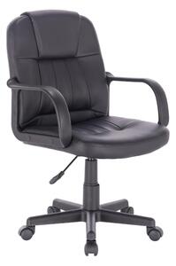 Scaun de birou Cooper, piele ecologica, negru