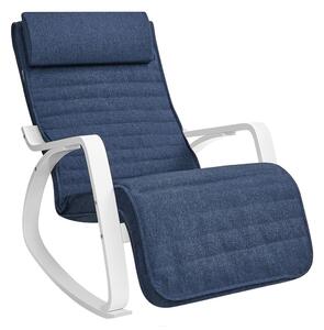 Scaun balansoar Songmics Albastru 121.5x67x84 cm