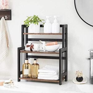 Raft de organizare, Songmics, Negru, 41x18x53 cm