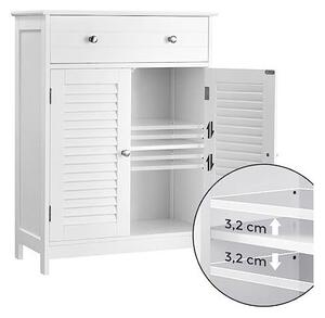 Comoda, Vasagle, BBC51WT, Alb, 60 x 30 x 80 cm