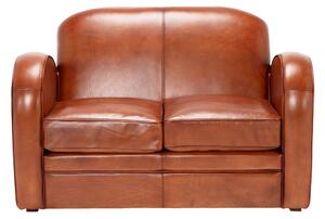 Lessing 2 seater leather sofa 130 cm DarkBrown