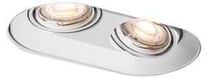 Spoturi rotunde incastrate albe GU10 50mm 2 lumini - Hubs