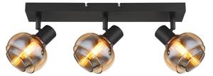 Globo 54309-3B - Lampă spot TOKKI 3xE14/40W/230V neagră